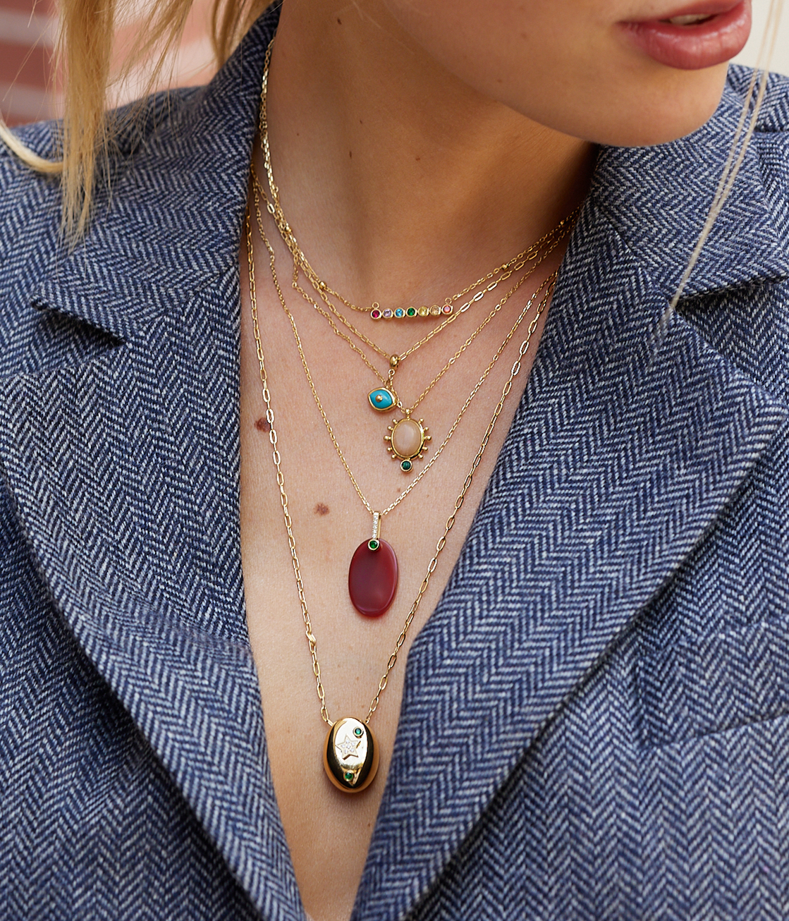 Collier Venezia (Acier doré)