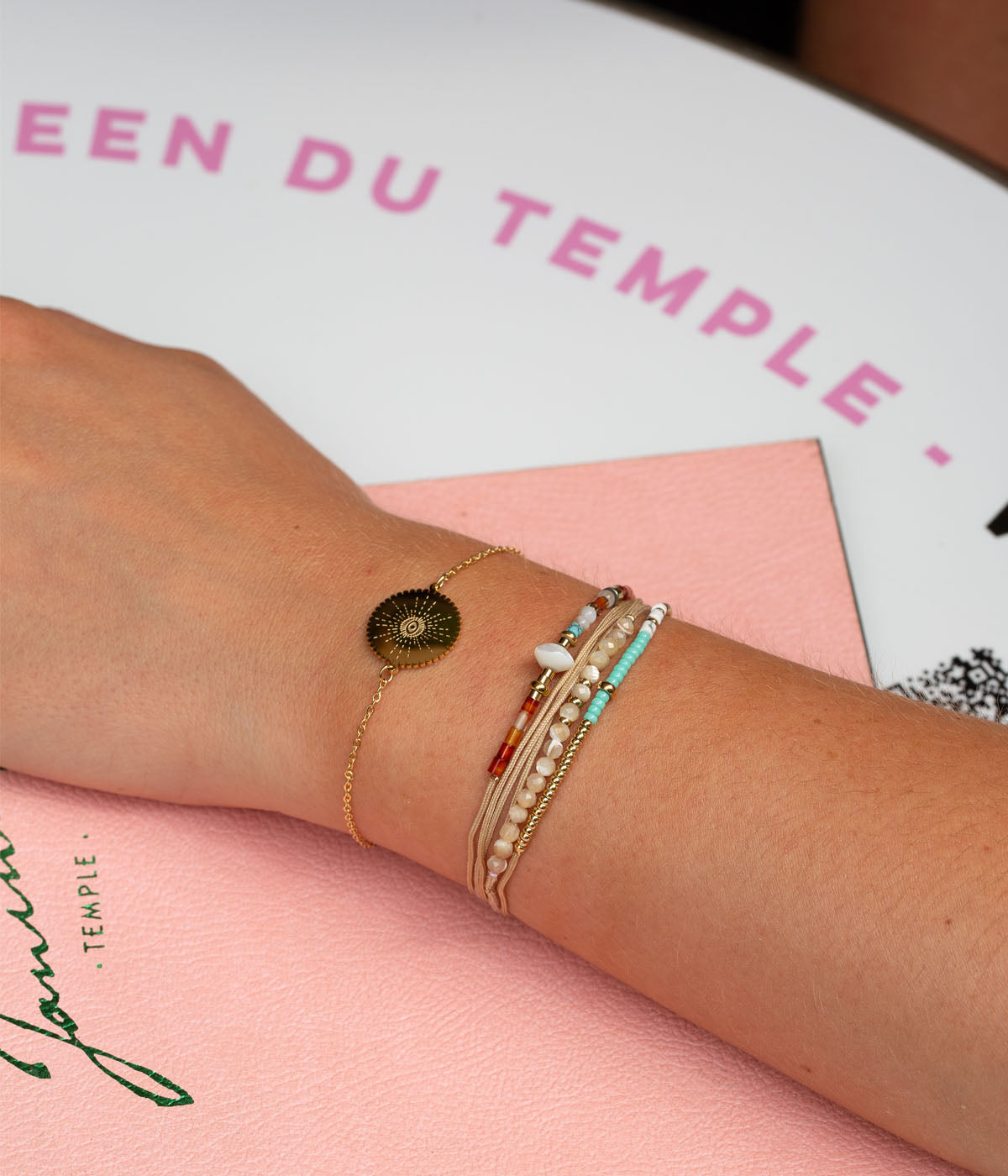Bracelet Alexandrie (Acier doré)