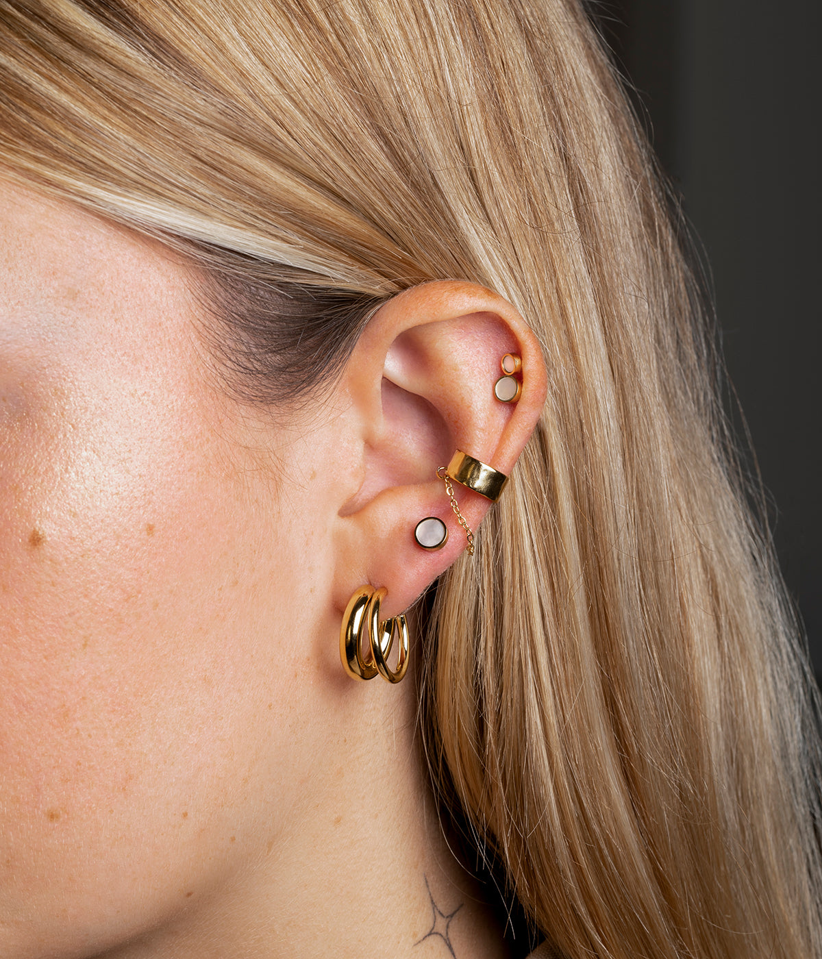 Piercing Kamorta M (Acier doré)