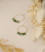 Boucles d'oreilles Zoé (Acier doré)