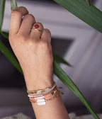 Bracelet Miyuki (Acier doré)