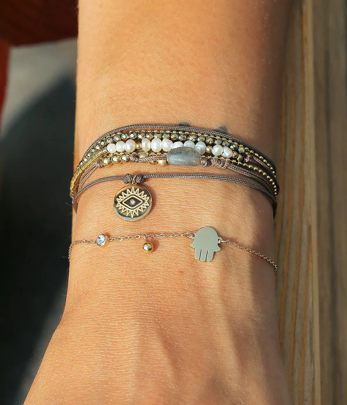 Bracelet Khamsa (Acier)