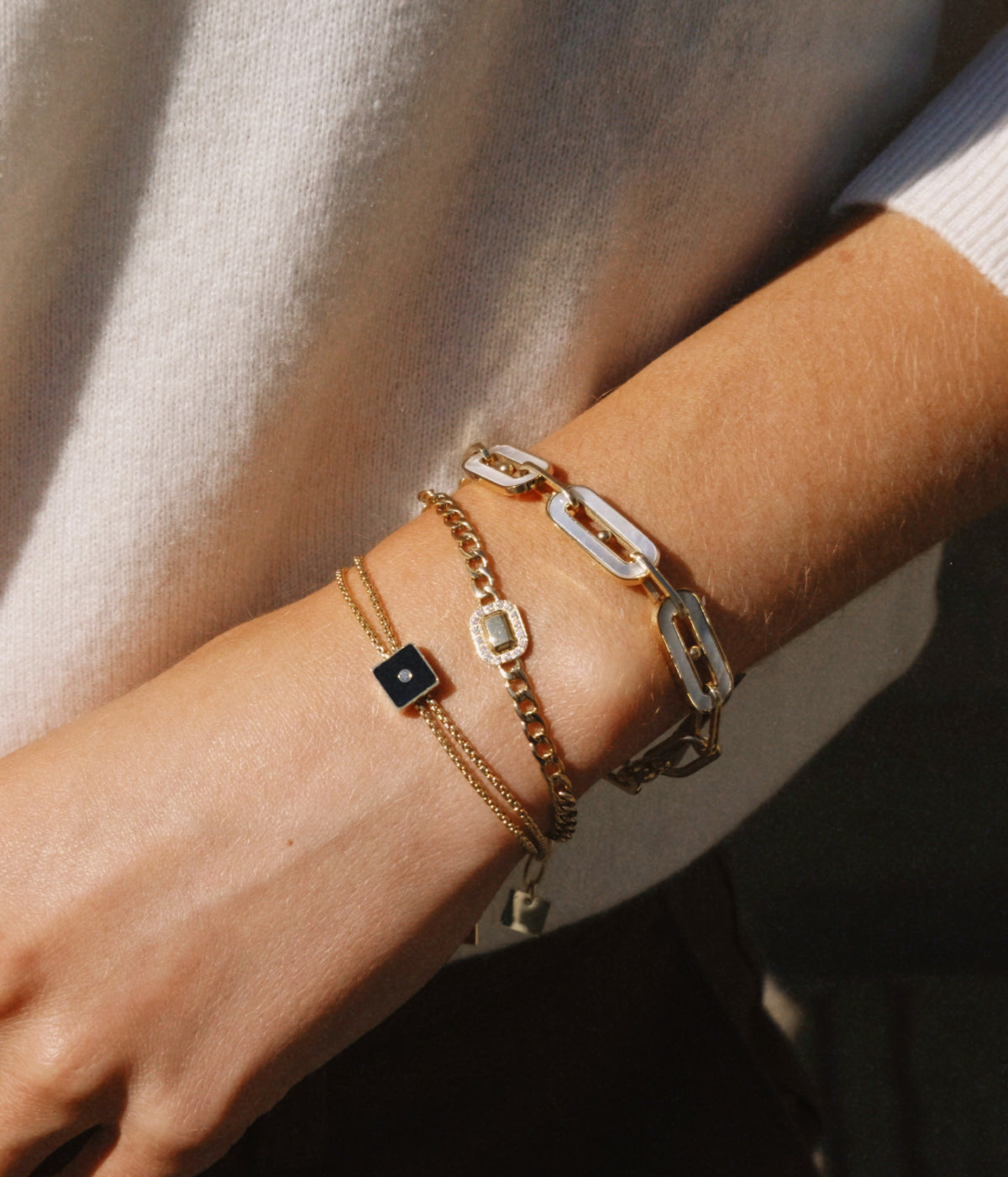 Bracelet Zoom (Acier doré)