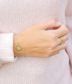 Bracelet #OCTOBREROSE (Acier doré)
