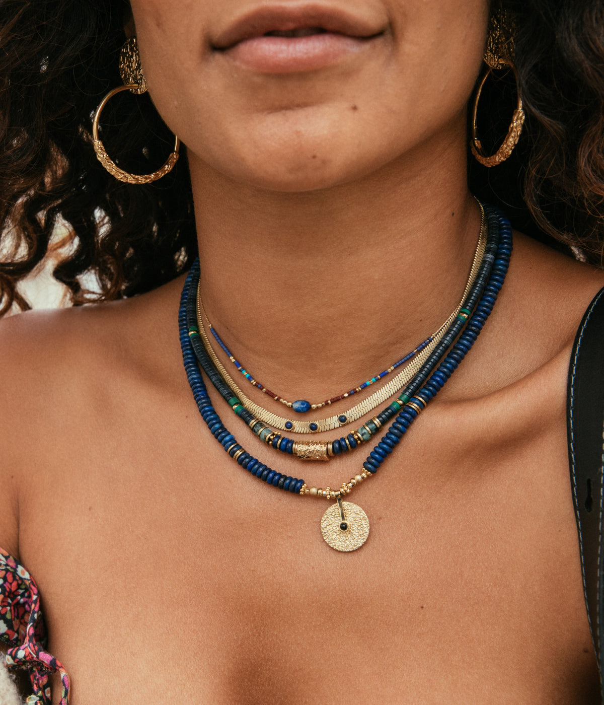 Collier Efia (Acier doré)