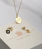 Collier Love (Acier doré)