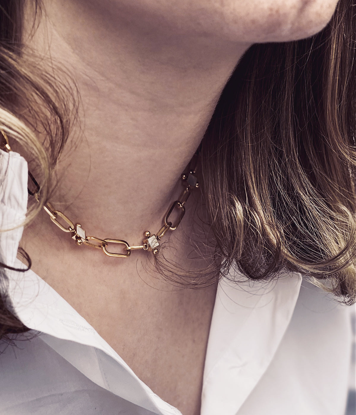 Collier Betty (Acier doré)