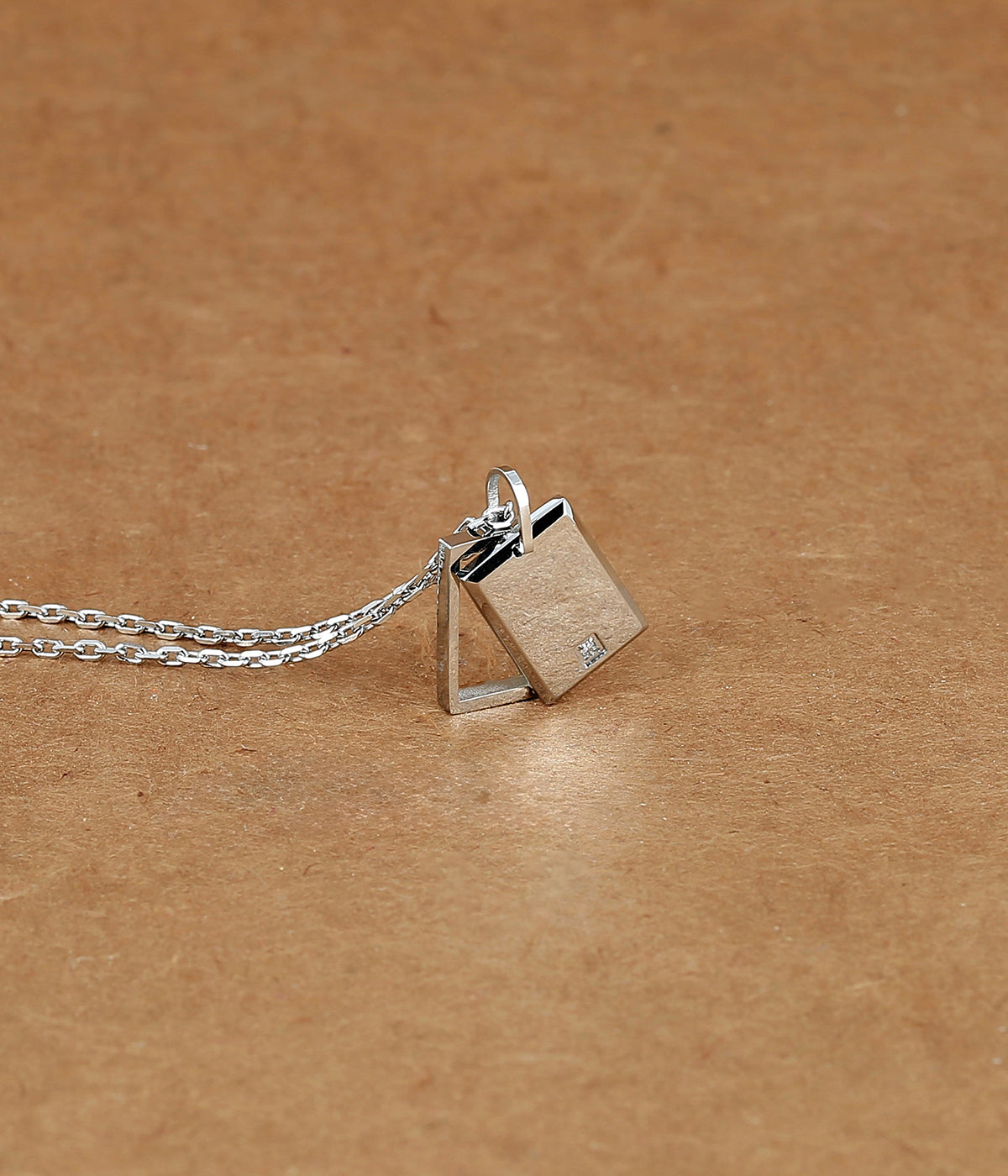Zag Bijoux Stefan Pendant Necklace Steel Diamant 50cm
