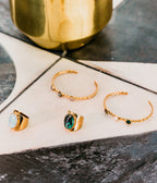 Bracelet Jonc Tresse (Acier doré)