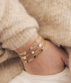Bracelet Jonc Tresse (Acier doré)