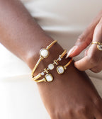 Bracelet Jonc Neri (Acier doré)