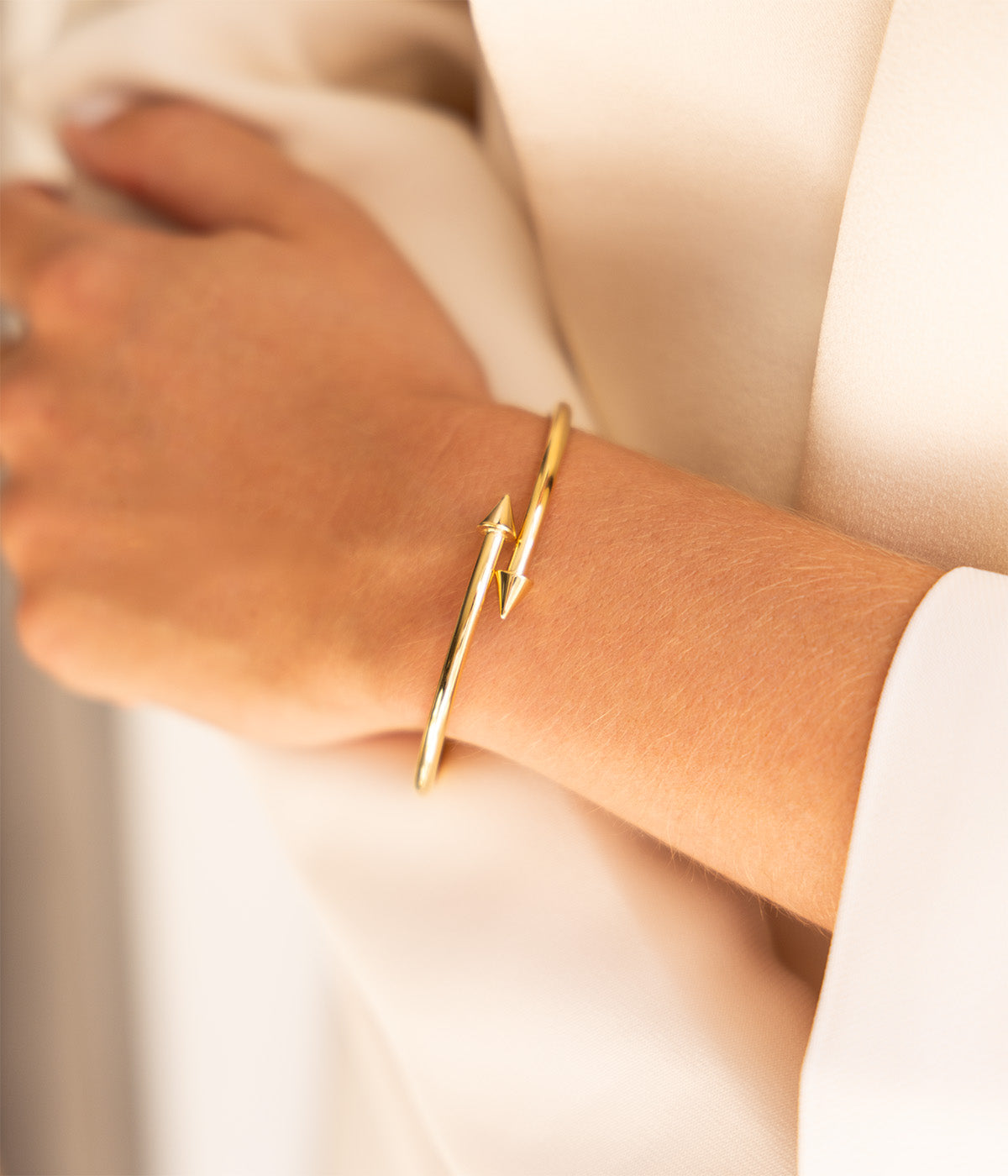 Bracelet Jonc Olympio (Acier doré)
