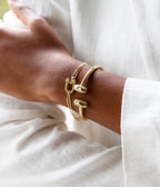 Bracelet Jonc Caspian (Acier doré)