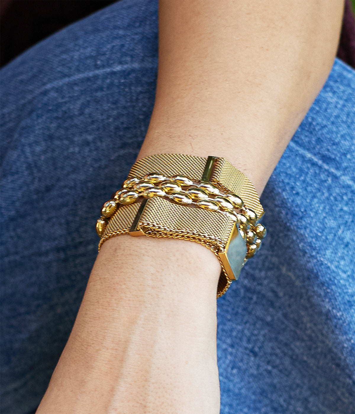 Bracelet Mirren (Acier doré)