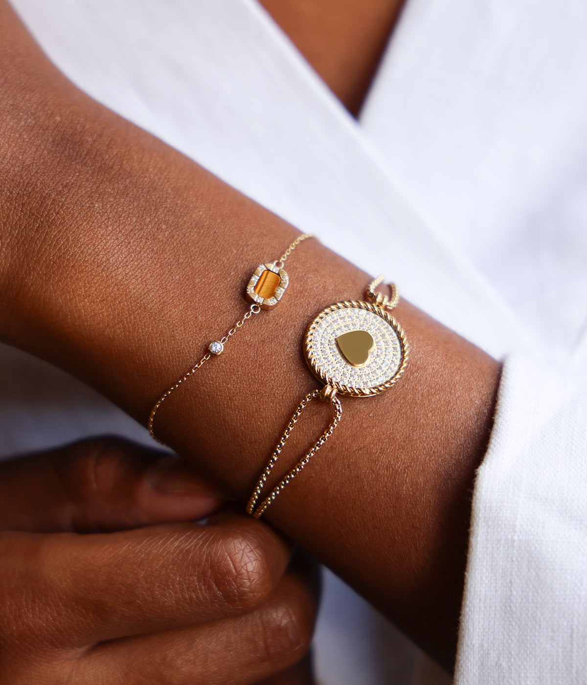 Bracelet Anna (Acier doré)