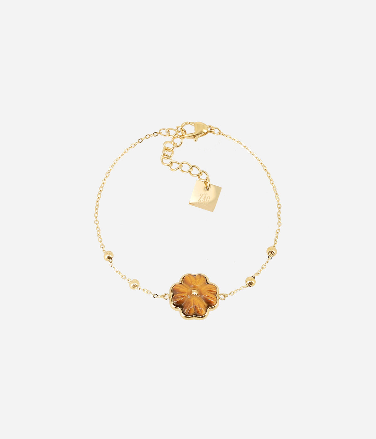 Bracelet Trifolium (Acier doré)
