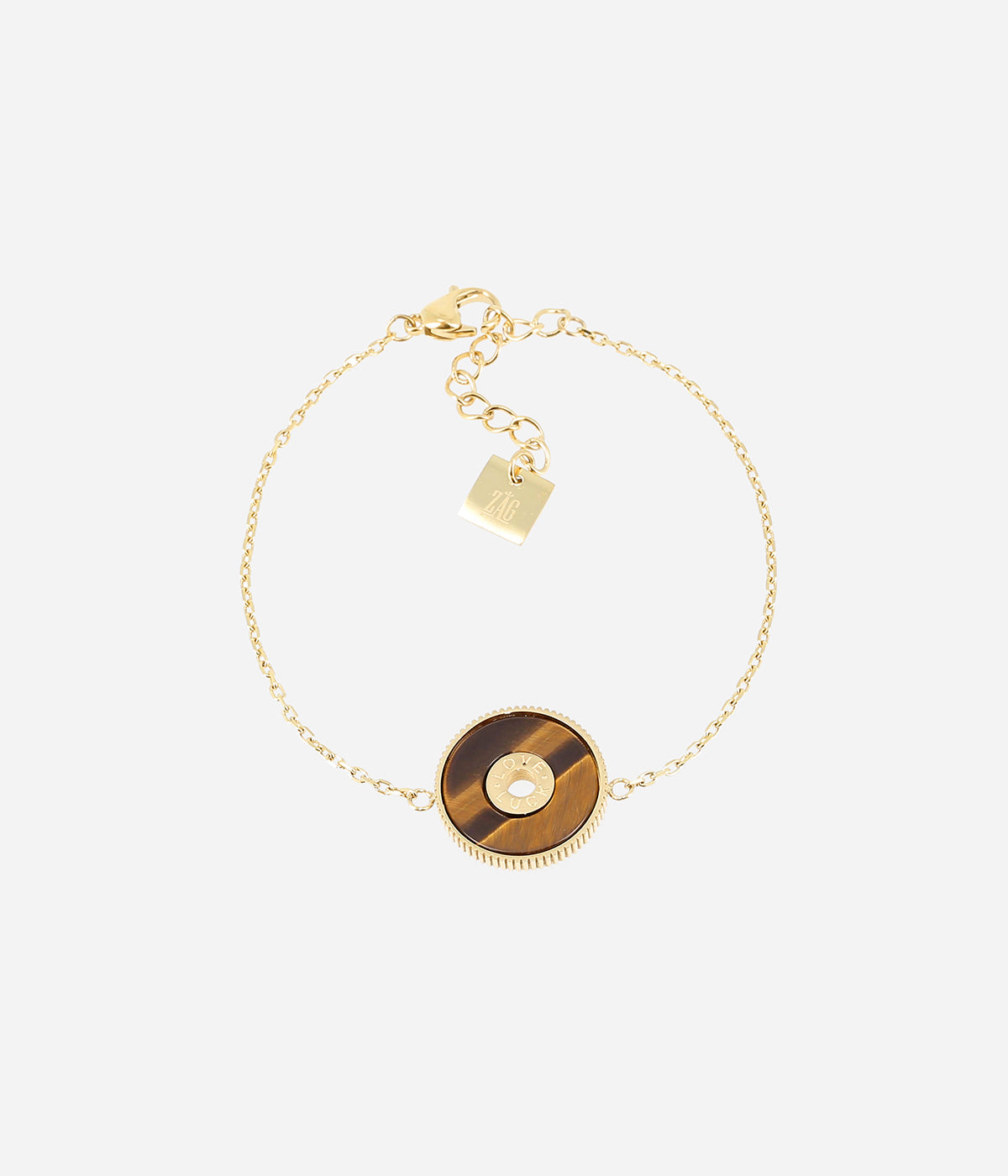 Bracelet Luck Love (Acier doré)