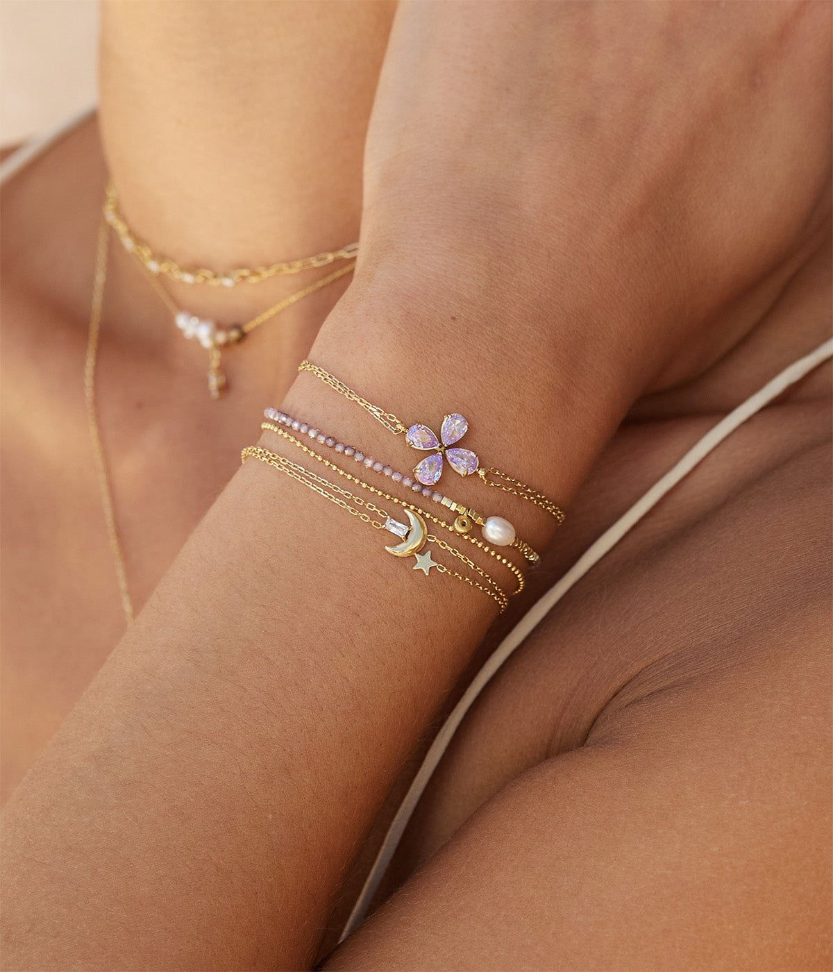 Bracelet Estial (Acier doré)