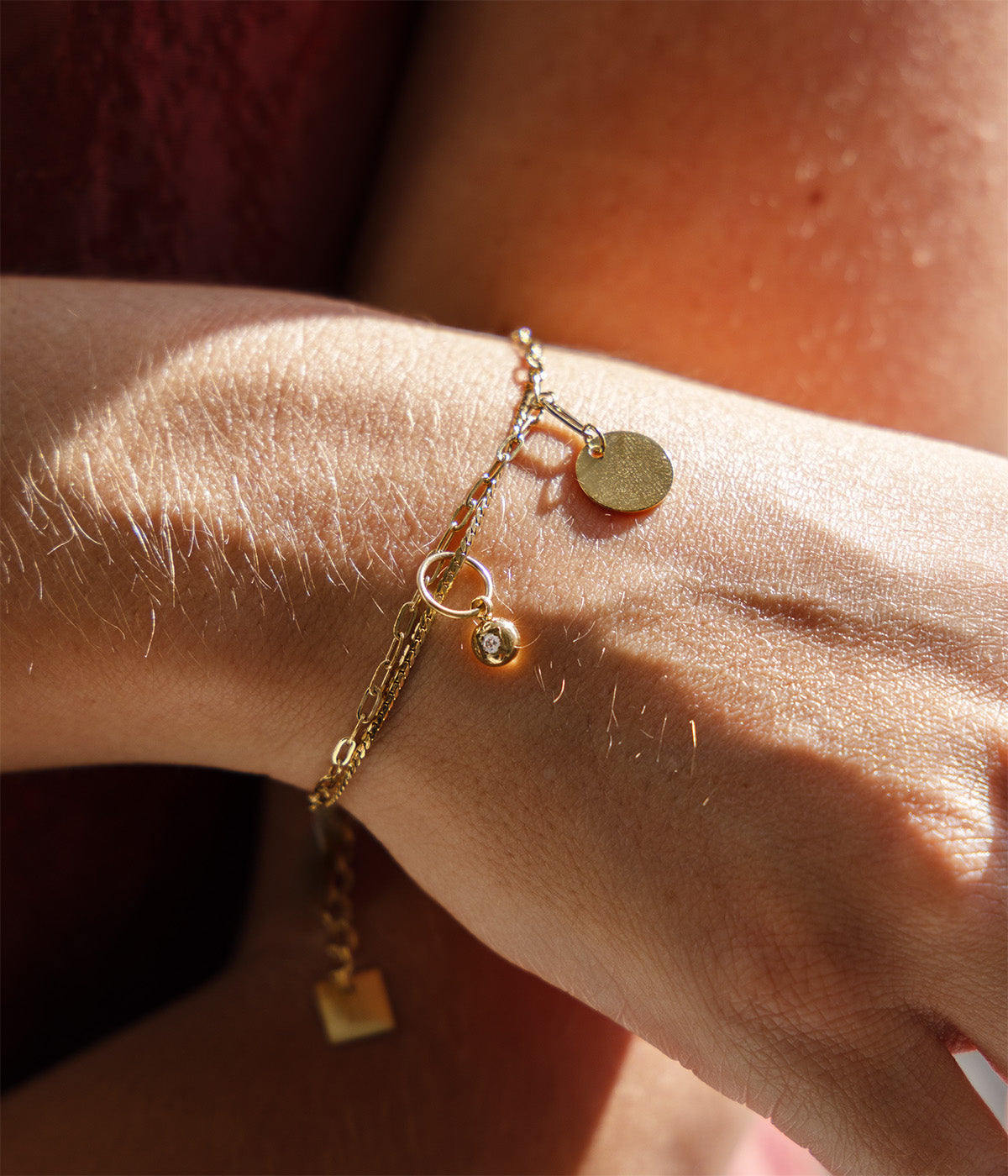 Bracelet Fretia (Acier doré)