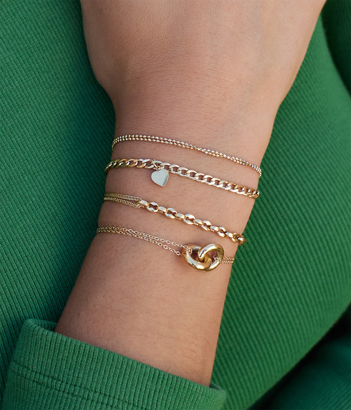 Bracelet Menti (Acier doré)