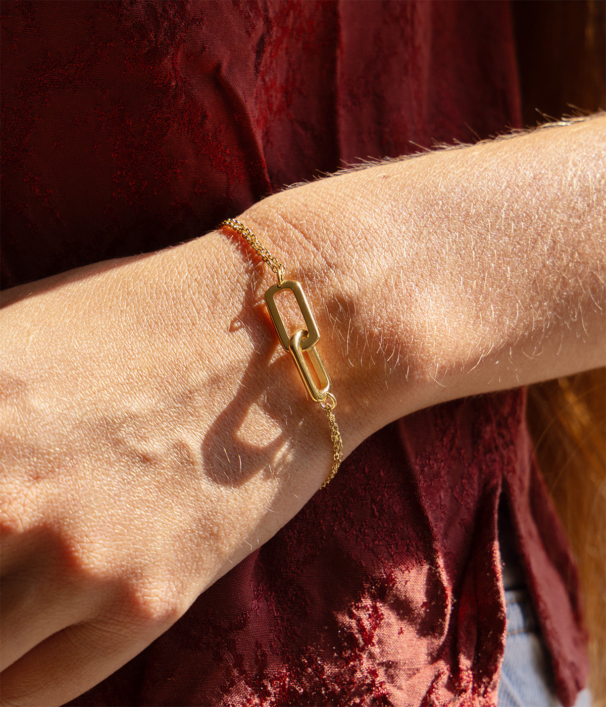 Bracelet Gamma (Acier doré)
