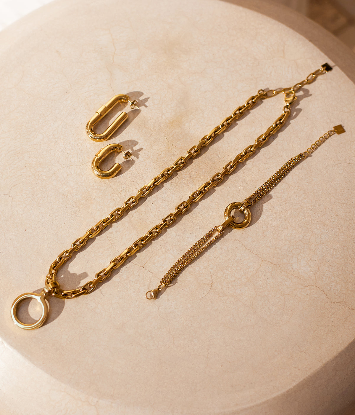 Bracelet Mantessa (Acier doré)