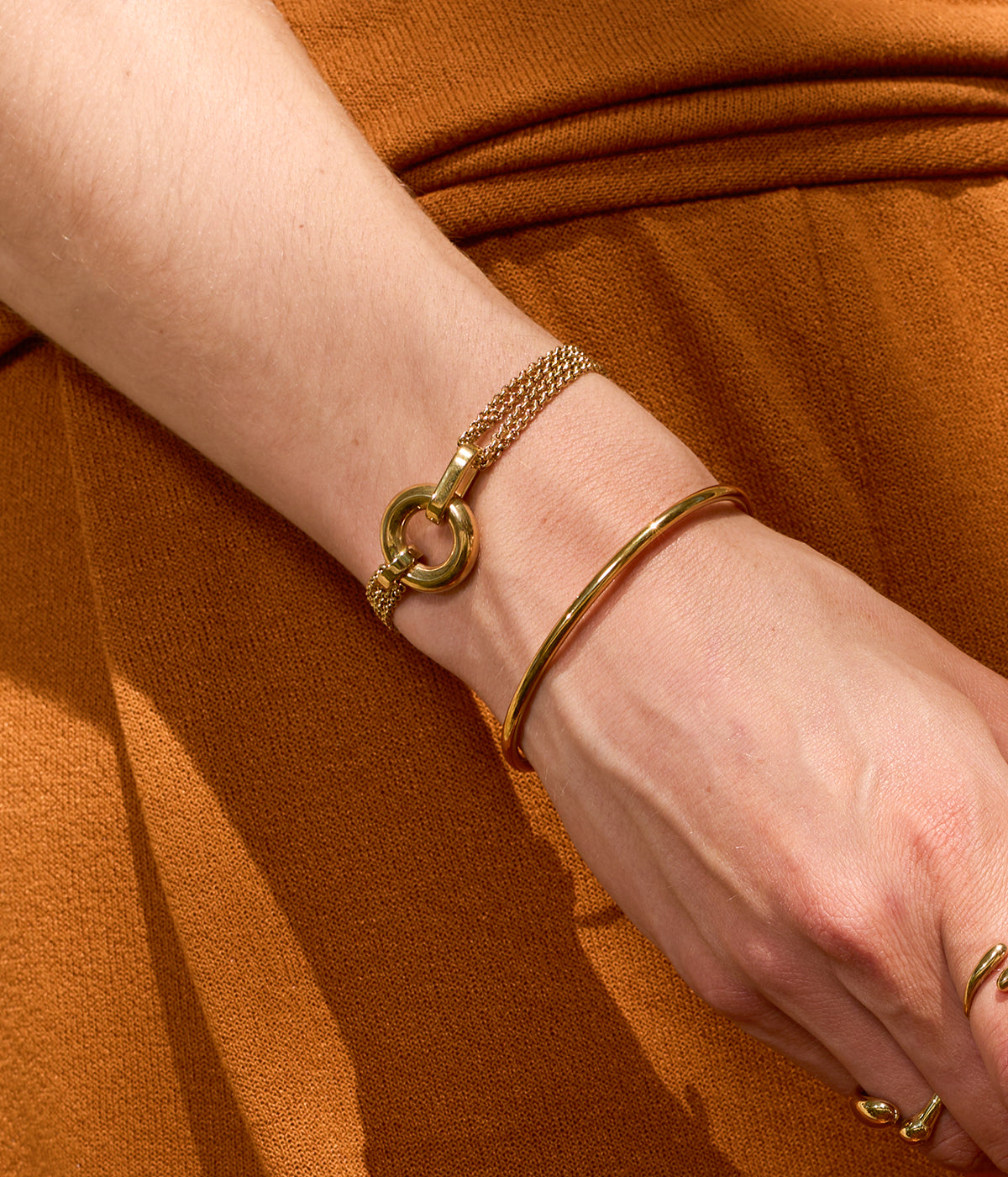 Bracelet Mantessa (Acier doré)