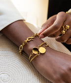 Bracelet Mallory (Acier doré)