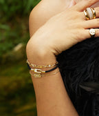 Bracelet Sabo (Acier doré)