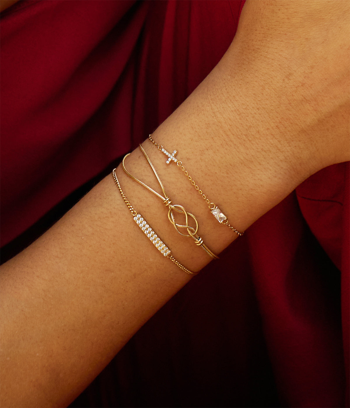 Bracelet Cinzia (Acier doré)