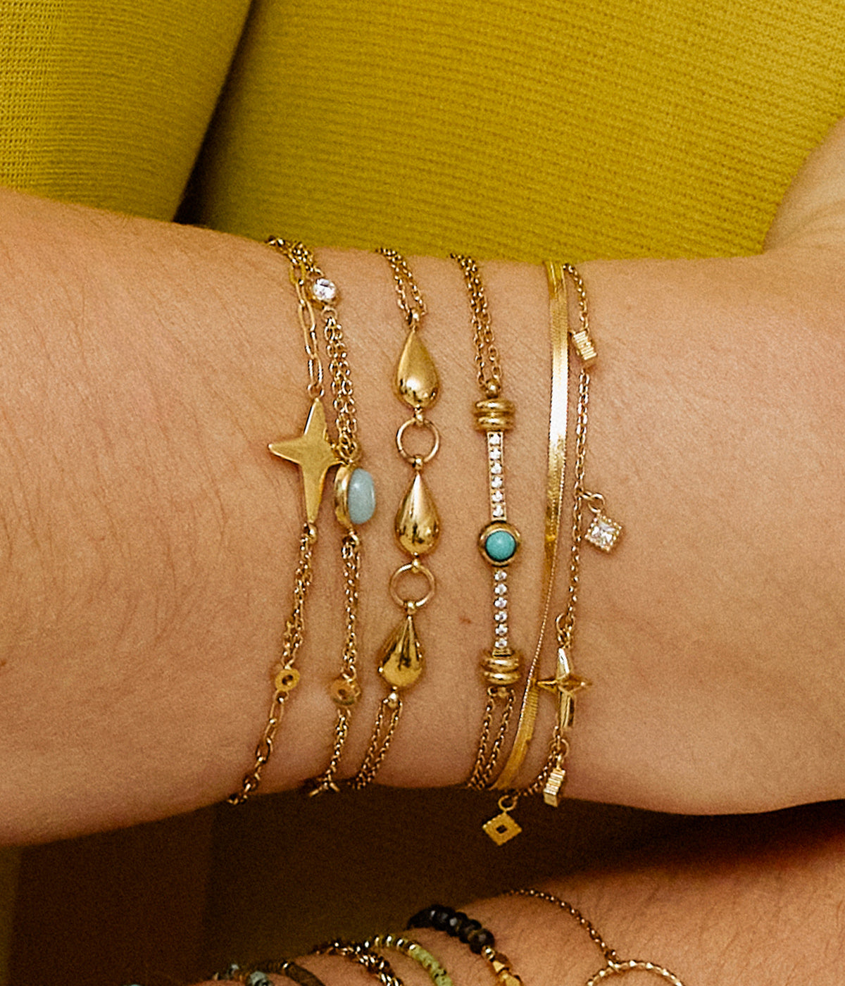 Bracelet Carini (Acier doré)