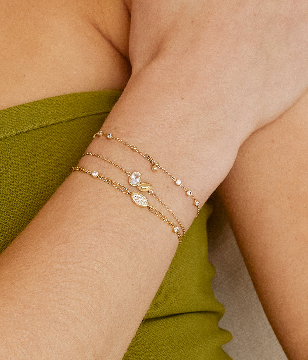 Bracelet Alia (Acier doré)