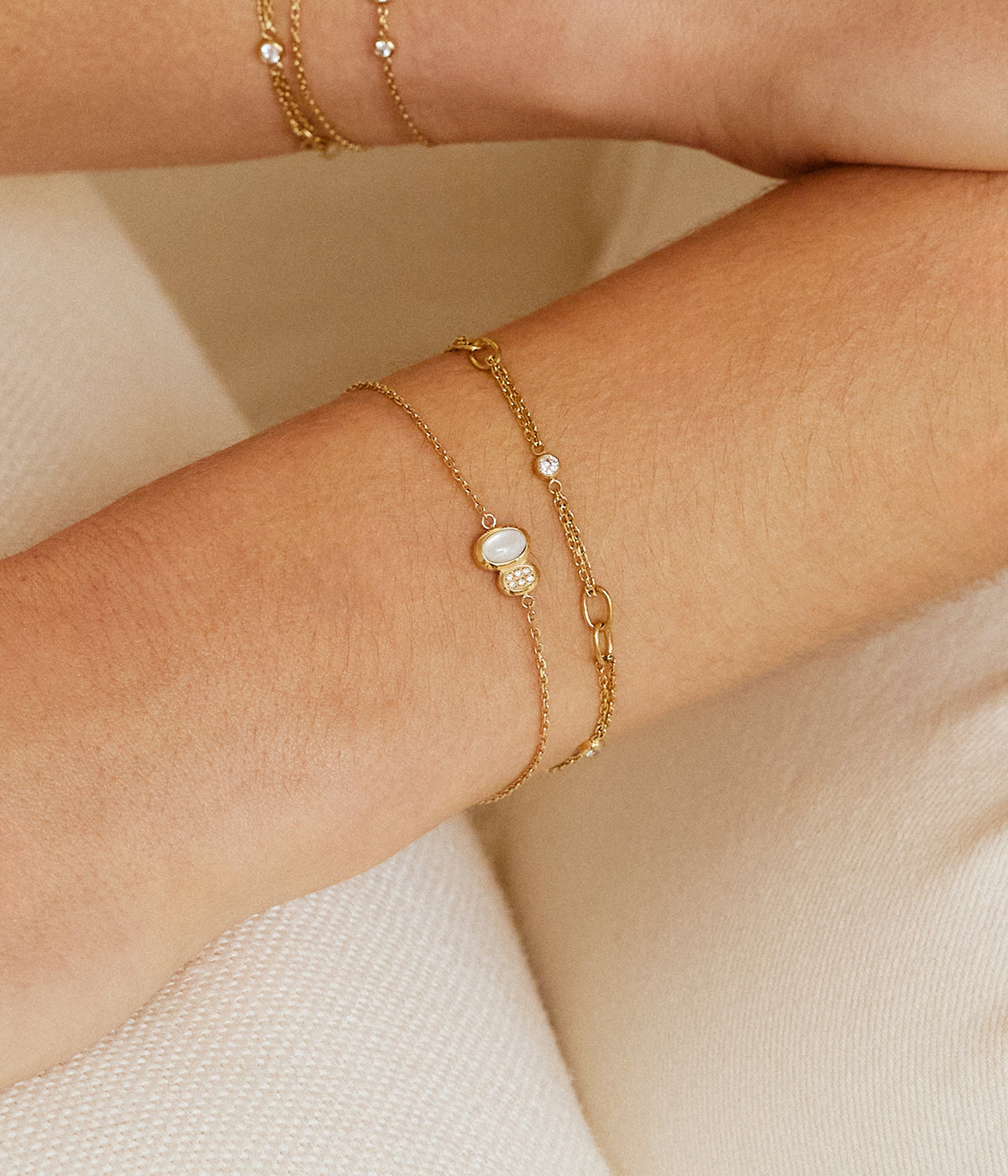 Bracelet Nicolosi (Acier doré)