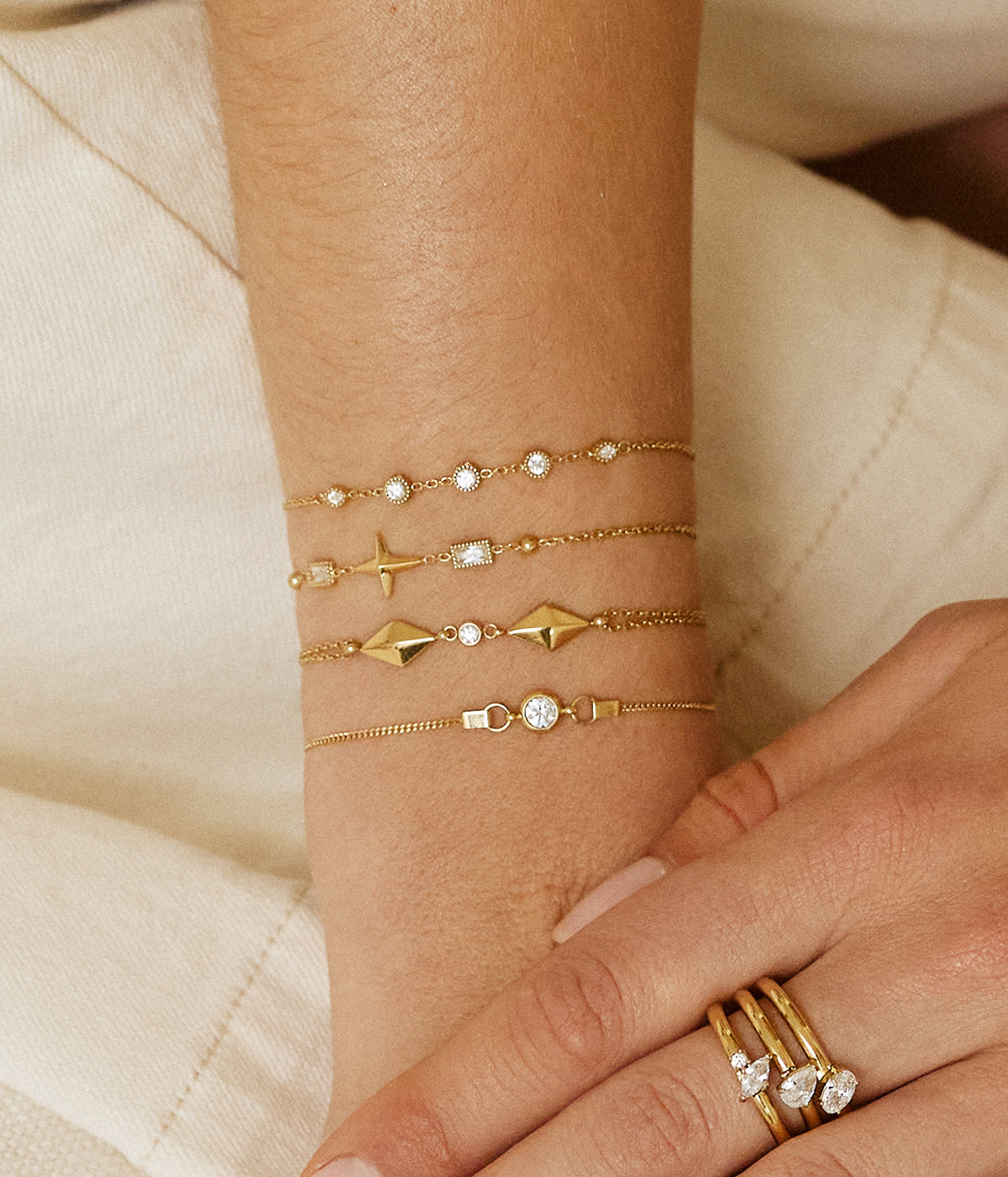 Bracelet Papanice (Acier doré)