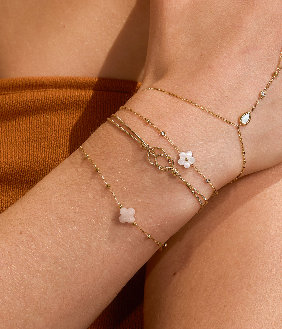 Bracelet Niamh (Acier doré)