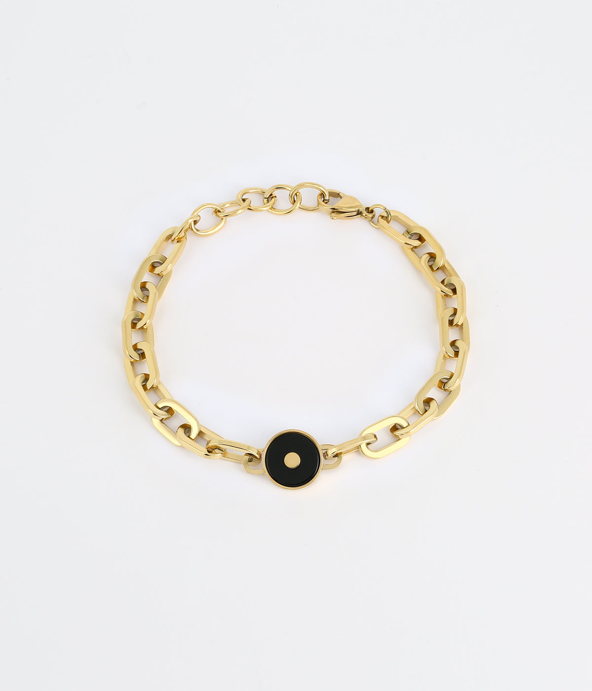 Bracelet Rolling (Acier doré)