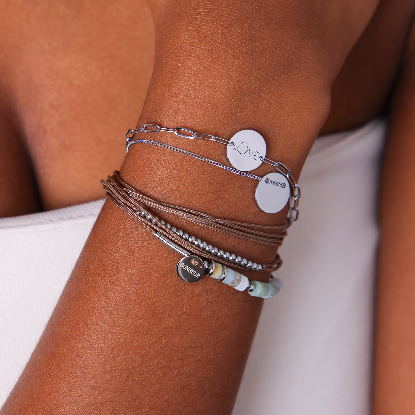 Bracelet Charm Love (Acier)