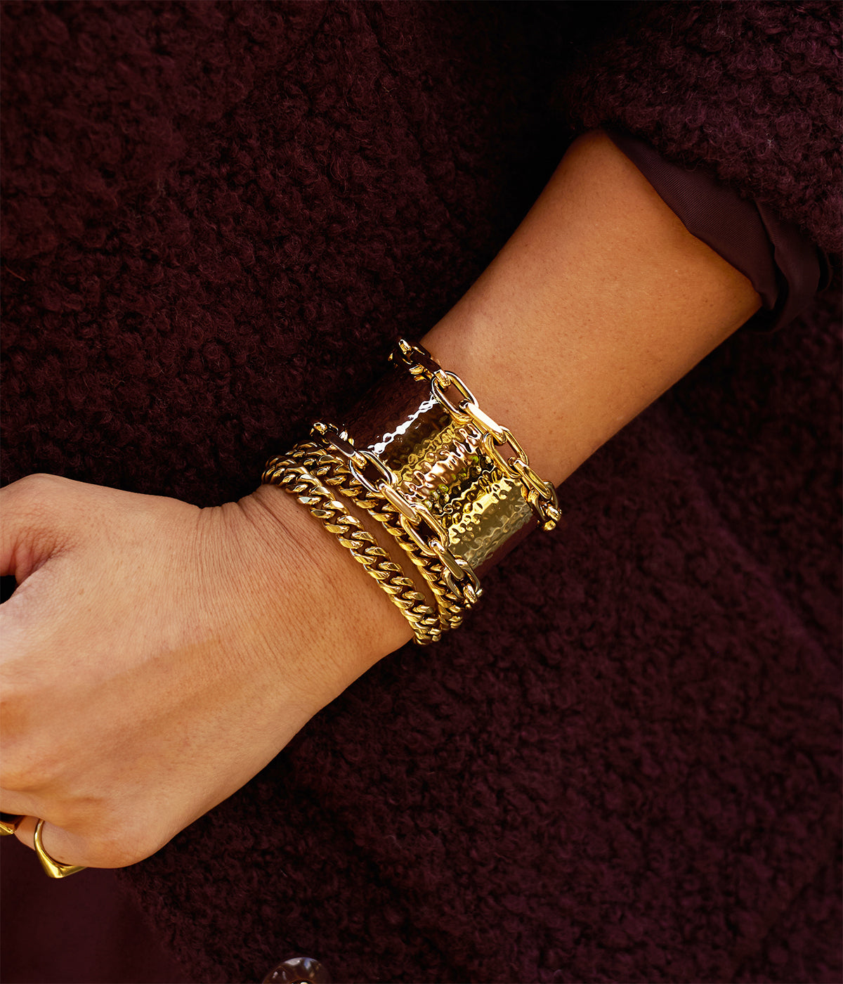 Bracelet Teko (Acier doré)