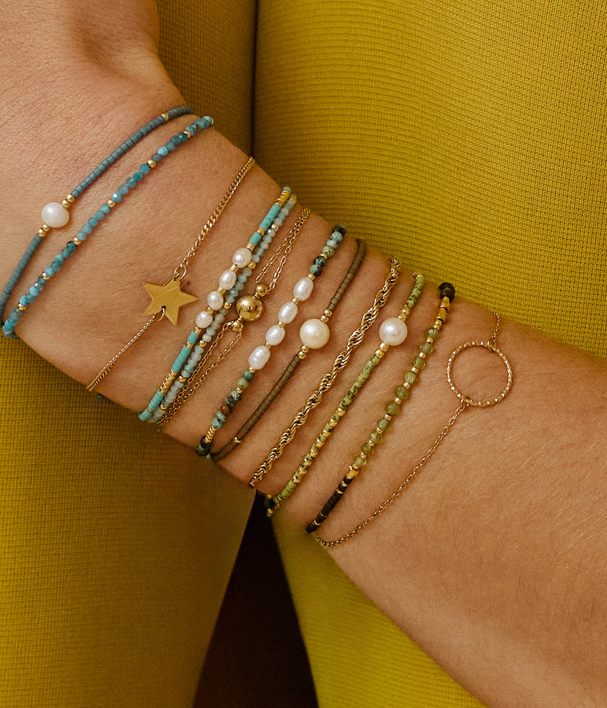 Bracelets Burcei (Acier doré)