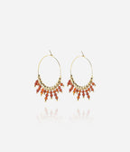Boucles d'oreilles Incas (Acier doré)