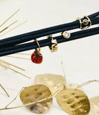 Boucles d'oreilles Phine (Acier doré)