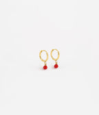 Boucles d'oreilles Billes (Acier doré)
