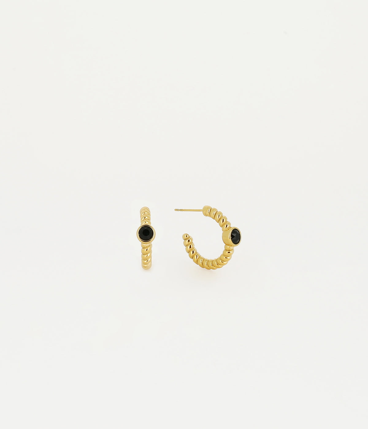 Boucles d'oreilles Zana (Acier doré)