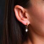 Boucles d'oreilles Riftan (Acier doré)