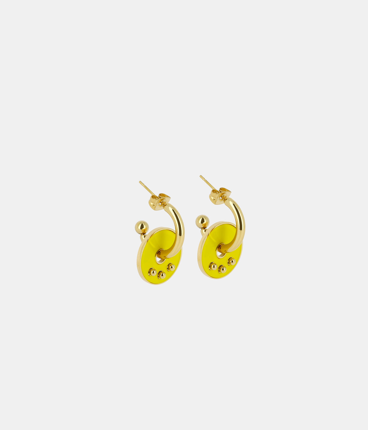 Boucles d'oreilles Heidi (Acier doré)
