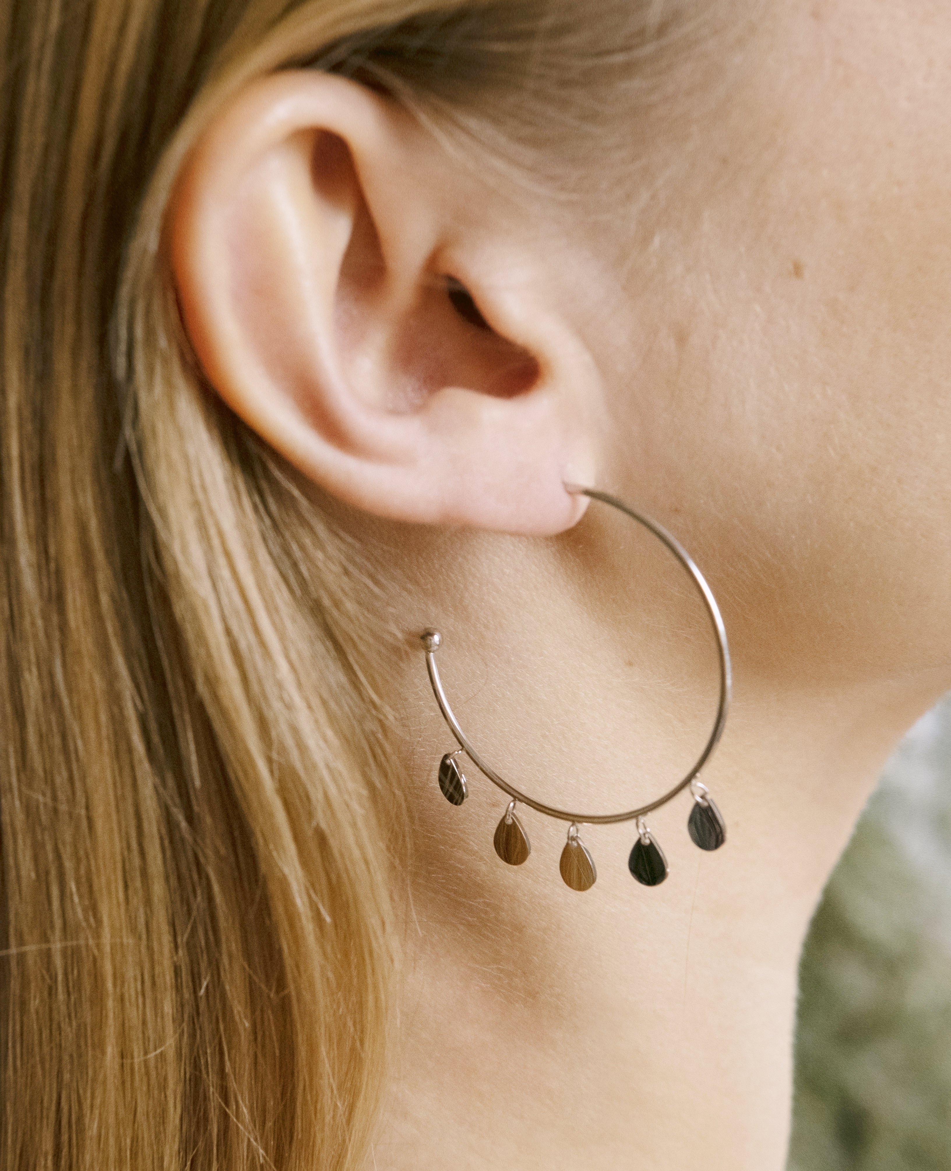 Boucles d'oreilles Drop (Acier)