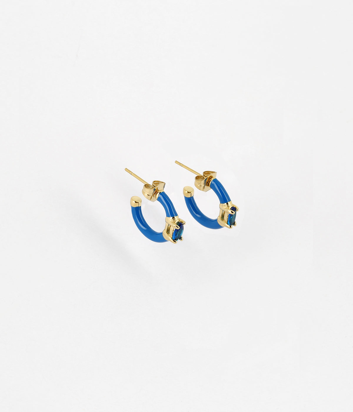 Boucles d'oreilles Noria (Acier doré)