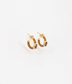 Boucles d'oreilles Noria (Acier doré)