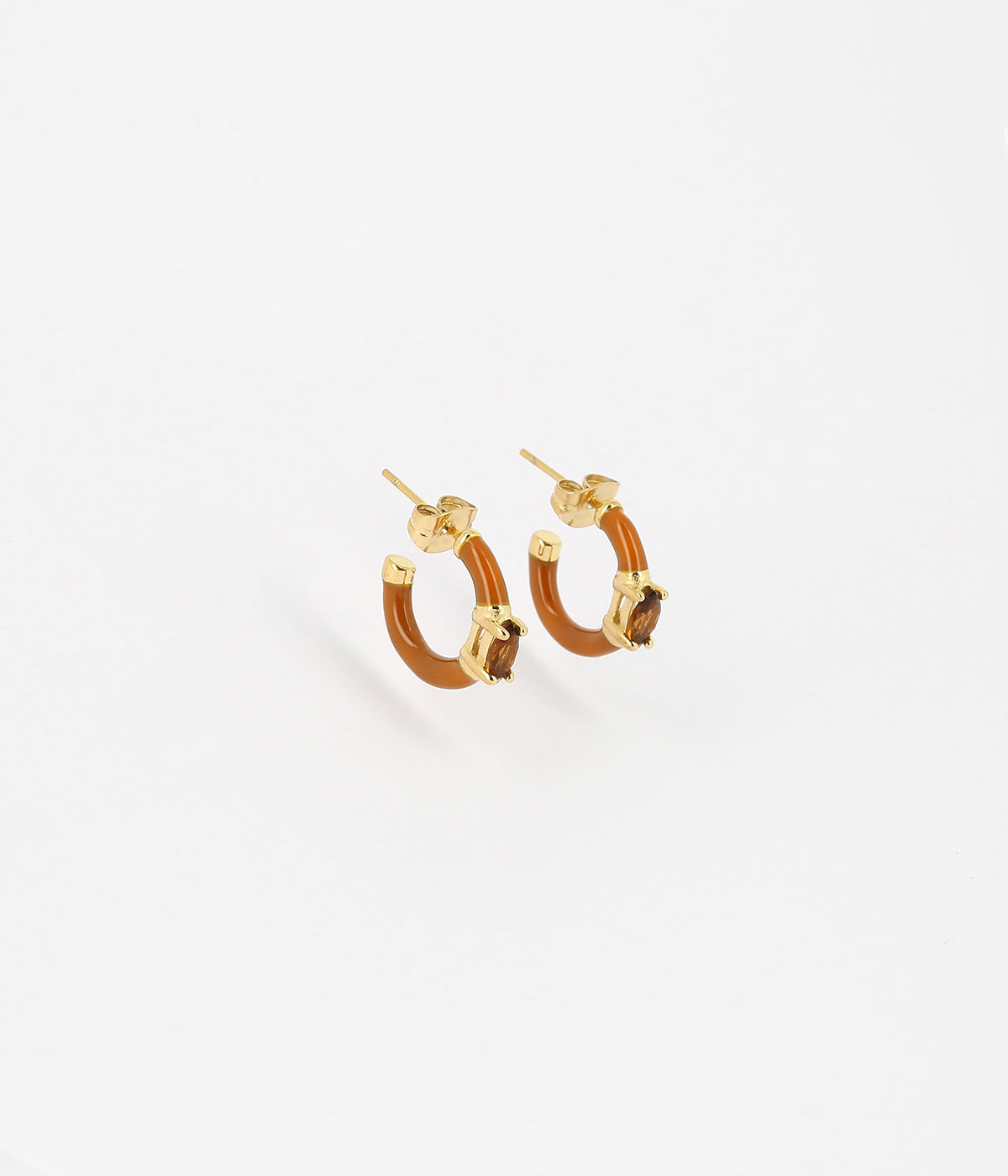 Boucles d'oreilles Noria (Acier doré)