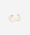 Boucles d'oreilles Luno (Acier doré)